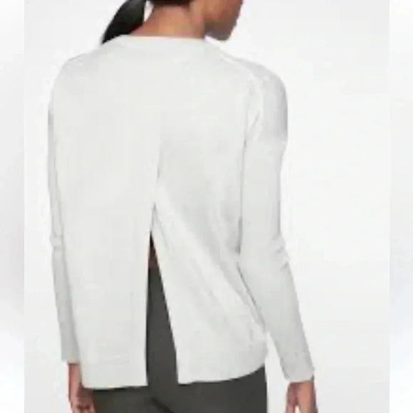 Athleta Women's Small Highland Crossback Sweater Ivory 291884 SOLD OUT Sm S - Picture 8 of 10